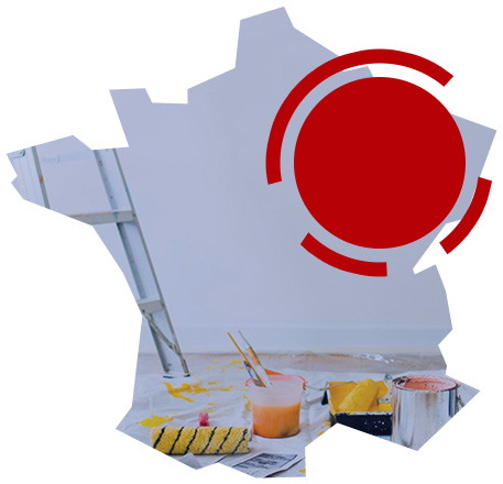 J&M Peinture - Carte de France